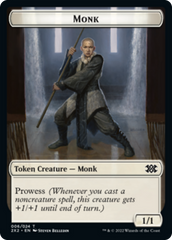 Spider // Monk Double-Sided Token [Double Masters 2022 Tokens] MTG Single Magic: The Gathering    | Red Claw Gaming