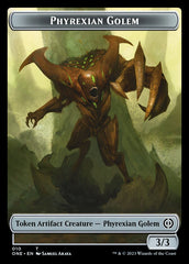 Rebel // Phyrexian Golem Double-Sided Token [Phyrexia: All Will Be One Tokens] MTG Single Magic: The Gathering    | Red Claw Gaming