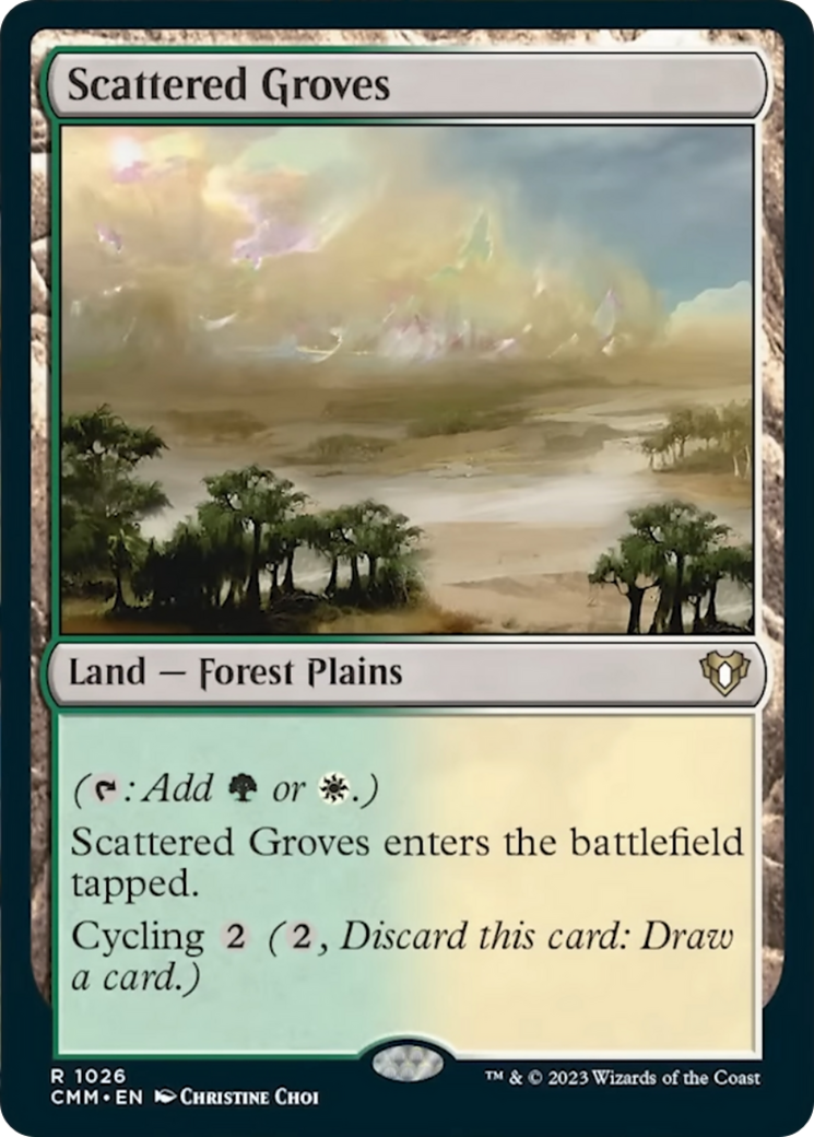 Scattered Groves [Commander Masters] MTG Single Magic: The Gathering    | Red Claw Gaming