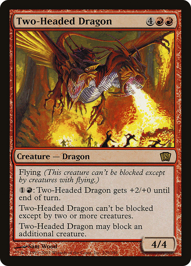 Two-Headed Dragon (E3 2003) [Oversize Cards] MTG Single Magic: The Gathering    | Red Claw Gaming