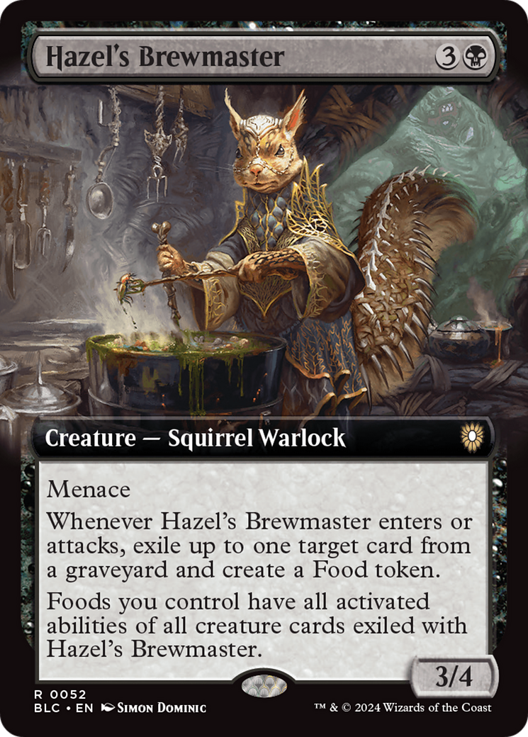 Hazel's Brewmaster (Extended Art) [Bloomburrow Commander] MTG Single Magic: The Gathering    | Red Claw Gaming