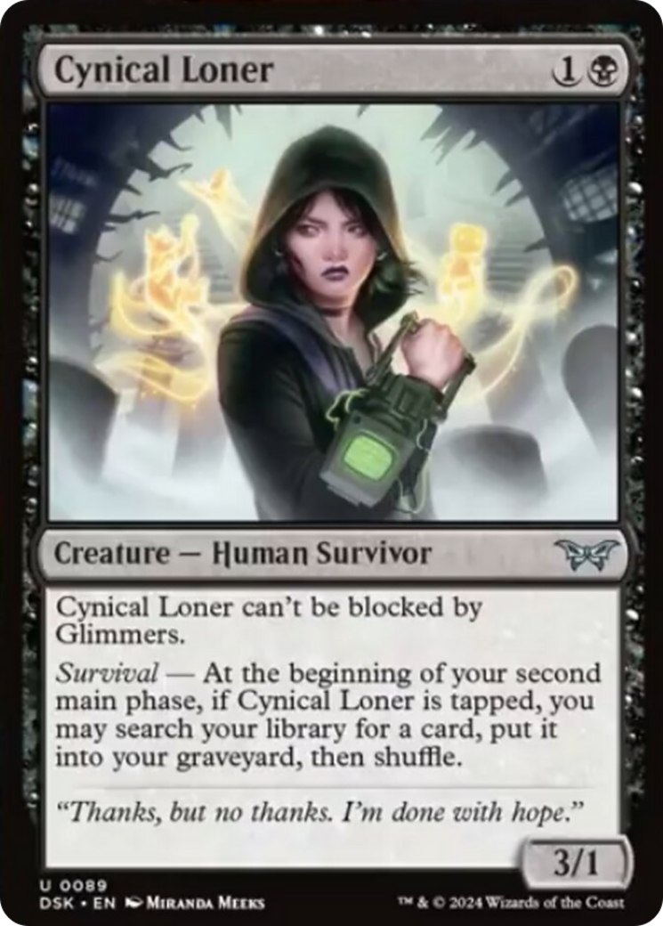 Cynical Loner [Duskmourn: House of Horror] MTG Single Magic: The Gathering    | Red Claw Gaming