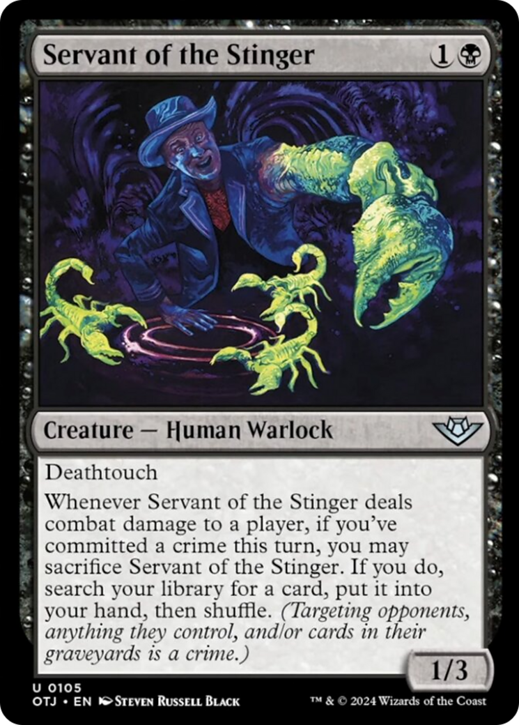 Servant of the Stinger [Outlaws of Thunder Junction] MTG Single Magic: The Gathering    | Red Claw Gaming