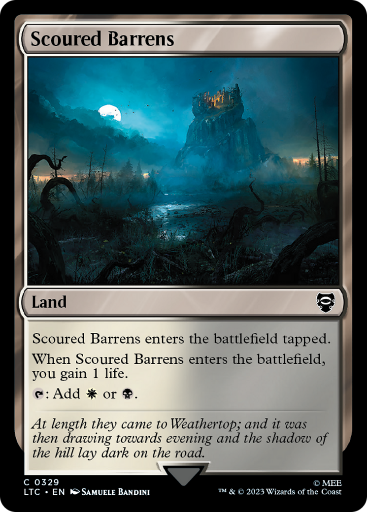 Scoured Barrens [The Lord of the Rings: Tales of Middle-Earth Commander] MTG Single Magic: The Gathering | Red Claw Gaming