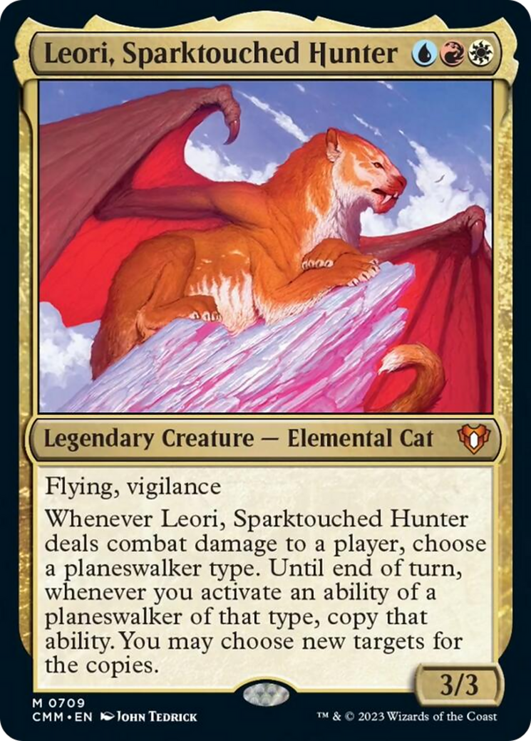 Leori, Sparktouched Hunter [Commander Masters] MTG Single Magic: The Gathering    | Red Claw Gaming