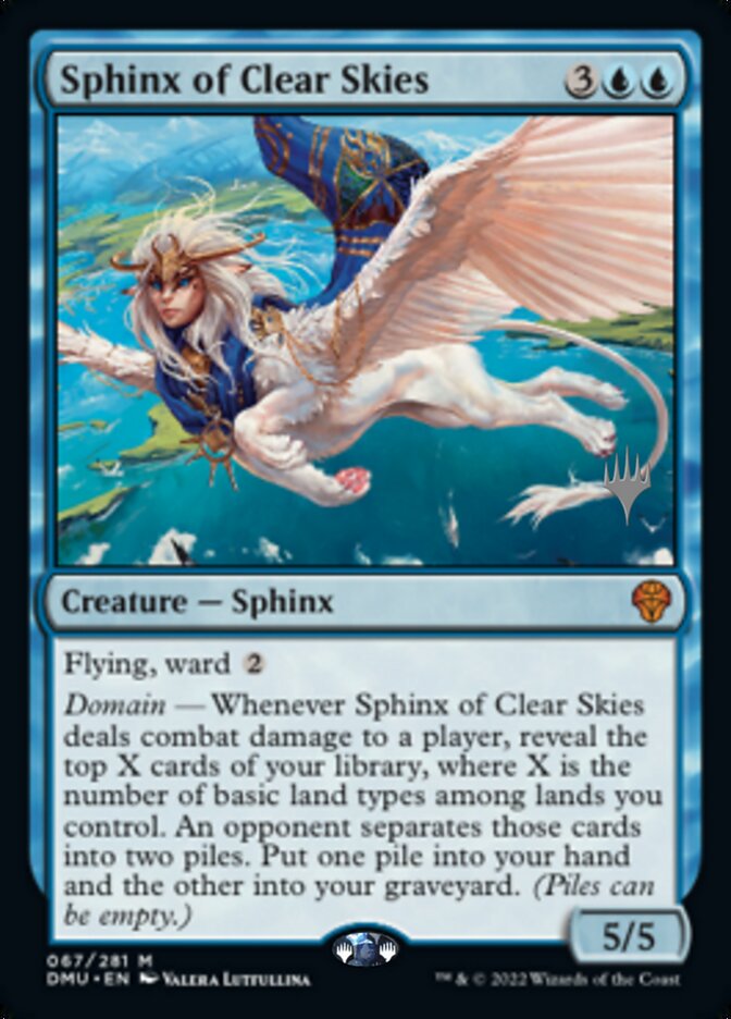 Sphinx of Clear Skies (Promo Pack) [Dominaria United Promos] MTG Single Magic: The Gathering    | Red Claw Gaming