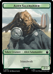 Dalek // Alien Salamander Double-Sided Token [Doctor Who Tokens] MTG Single Magic: The Gathering | Red Claw Gaming