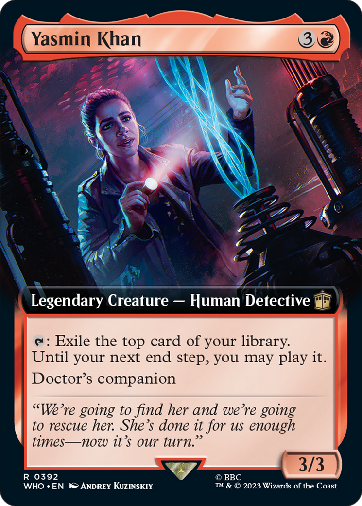 Yasmin Khan (Extended Art) [Doctor Who] MTG Single Magic: The Gathering    | Red Claw Gaming