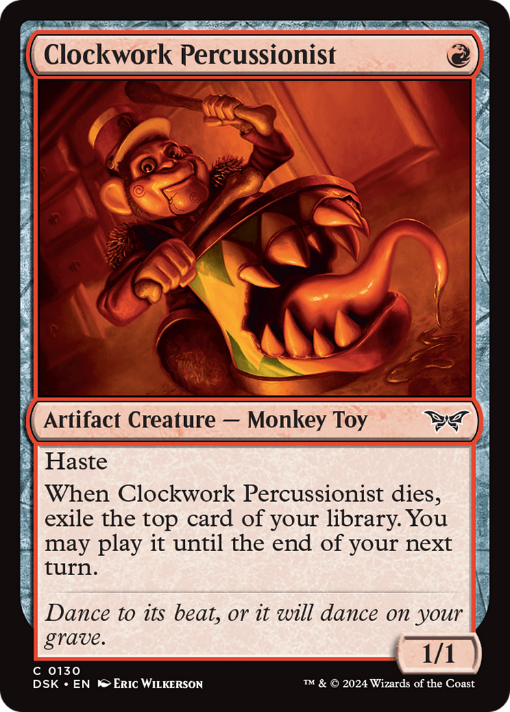 Clockwork Percussionist (0130) [Duskmourn: House of Horror] MTG Single Magic: The Gathering    | Red Claw Gaming