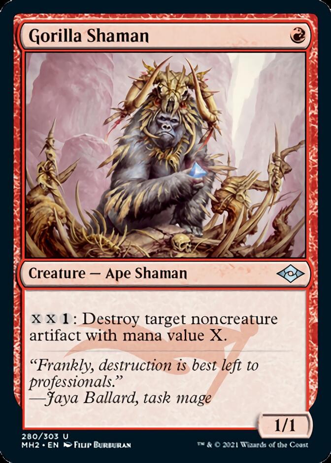 Gorilla Shaman (Foil Etched) [Modern Horizons 2] MTG Single Magic: The Gathering    | Red Claw Gaming