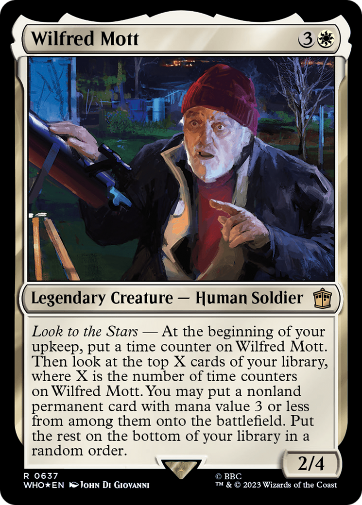 Wilfred Mott (Surge Foil) [Doctor Who] MTG Single Magic: The Gathering    | Red Claw Gaming