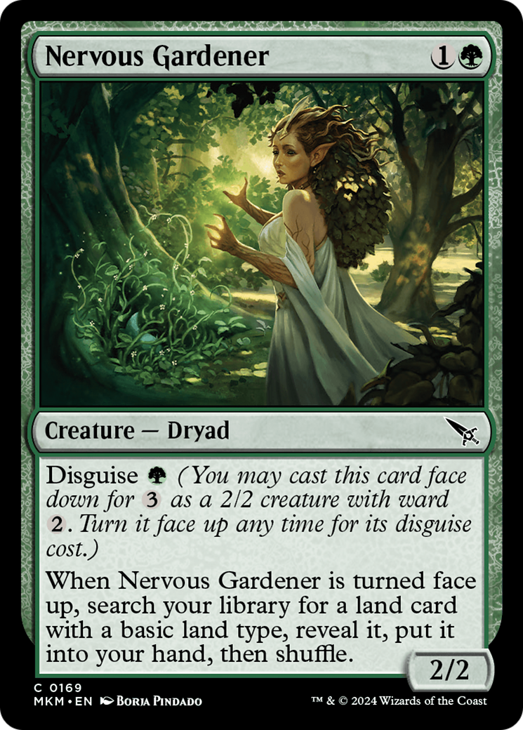 Nervous Gardener [Murders at Karlov Manor] MTG Single Magic: The Gathering    | Red Claw Gaming