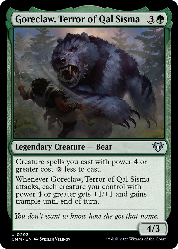 Goreclaw, Terror of Qal Sisma [Commander Masters] MTG Single Magic: The Gathering    | Red Claw Gaming