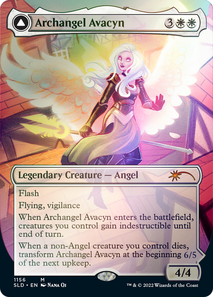 Archangel Avacyn // Avacyn, the Purifier (Borderless) [Secret Lair: From Cute to Brute] MTG Single Magic: The Gathering    | Red Claw Gaming