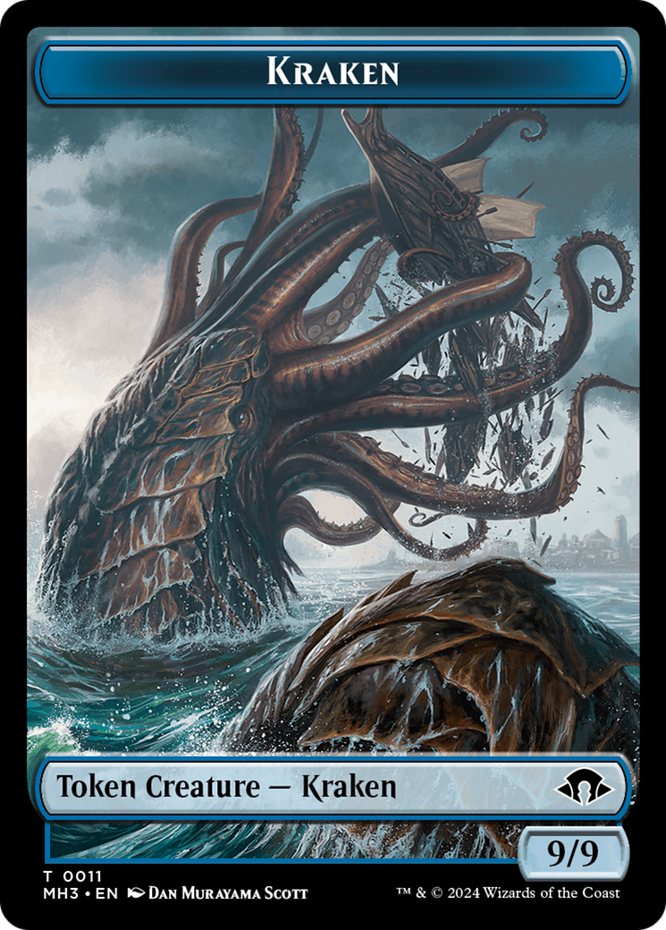 Kraken Token [Modern Horizons 3 Tokens] MTG Single Magic: The Gathering    | Red Claw Gaming