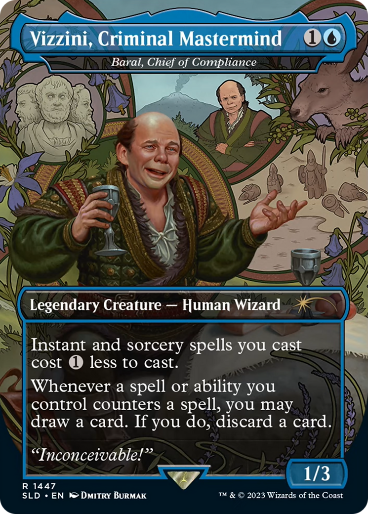 Vizzini, Criminal Mastermind - Baral, Chief of Compliance [Secret Lair Drop Series] MTG Single Magic: The Gathering    | Red Claw Gaming