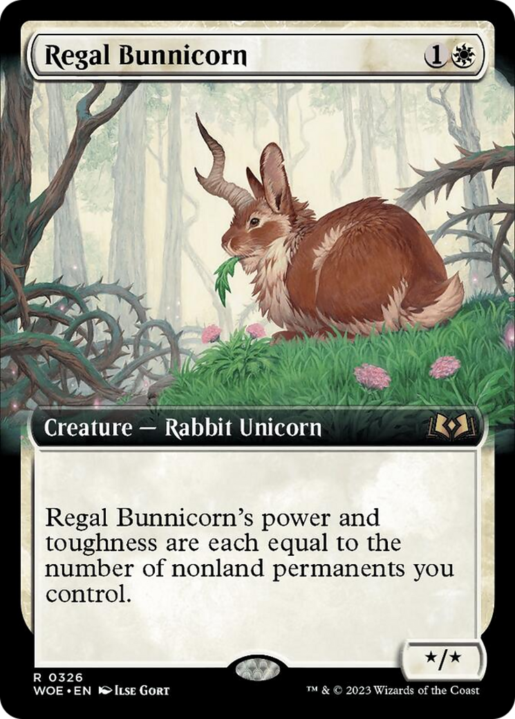 Regal Bunnicorn (Extended Art) [Wilds of Eldraine] | Red Claw Gaming