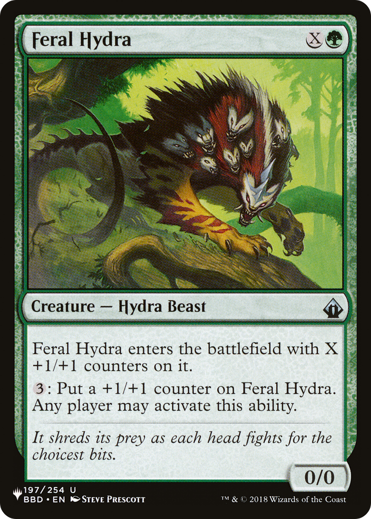 Feral Hydra [The List Reprints] MTG Single Magic: The Gathering    | Red Claw Gaming