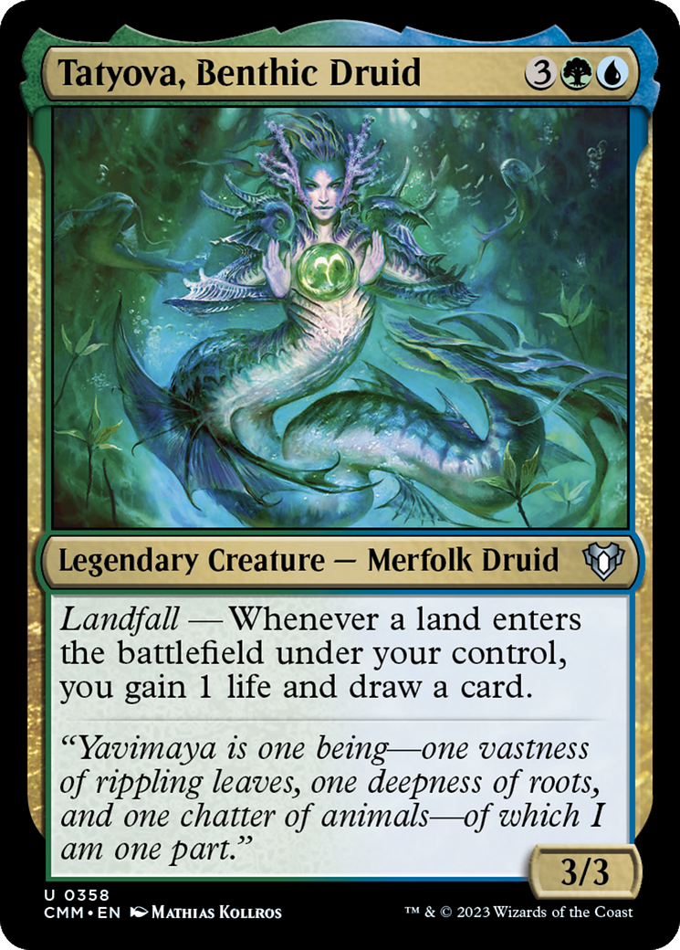 Tatyova, Benthic Druid [Commander Masters] MTG Single Magic: The Gathering | Red Claw Gaming