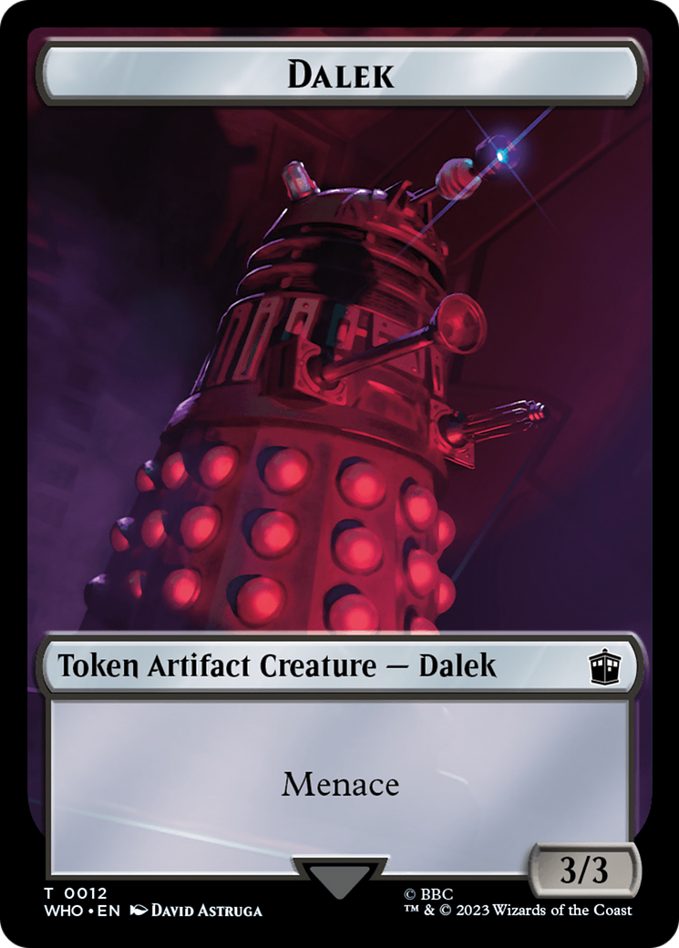 Dalek // Treasure (0031) Double-Sided Token [Doctor Who Tokens] MTG Single Magic: The Gathering | Red Claw Gaming