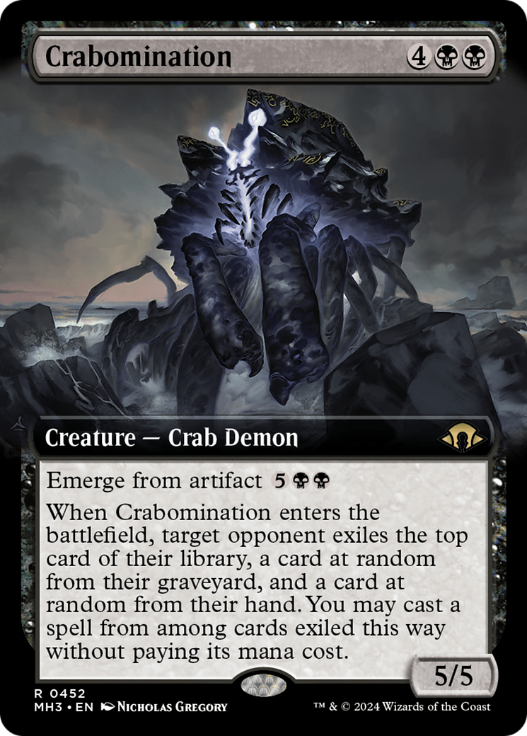 Crabomination (Extended Art) [Modern Horizons 3] MTG Single Magic: The Gathering    | Red Claw Gaming