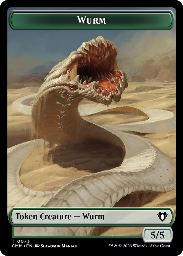 Wurm // Spider Double-Sided Token [Commander Masters Tokens] MTG Single Magic: The Gathering    | Red Claw Gaming