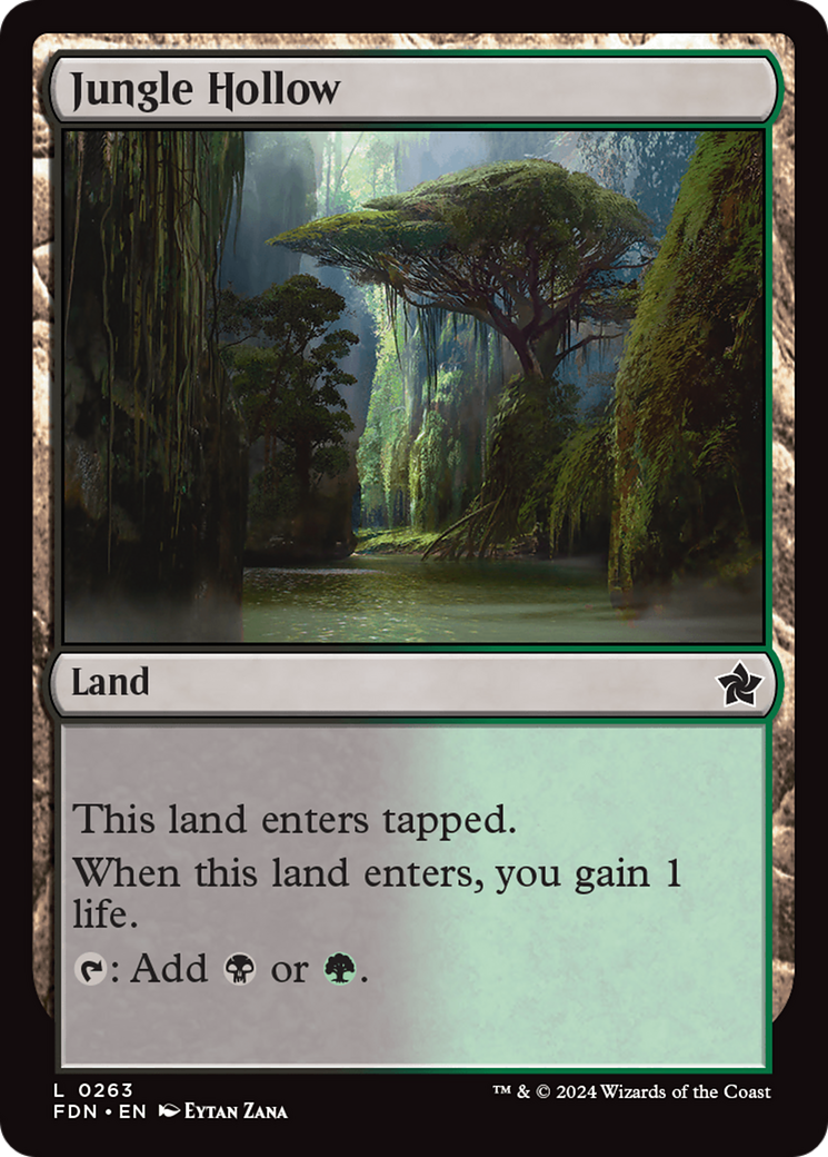 Jungle Hollow [Foundations] MTG Single Magic: The Gathering | Red Claw Gaming