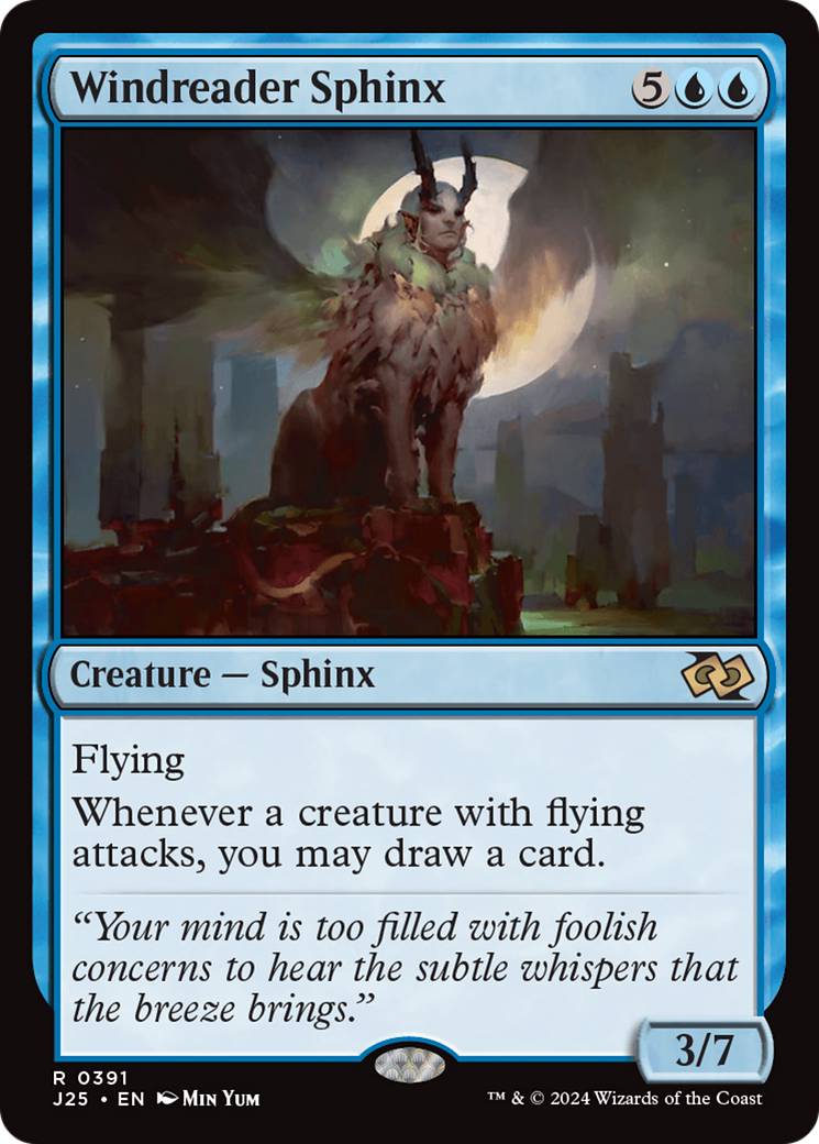 Windreader Sphinx [Foundations Jumpstart] MTG Single Magic: The Gathering | Red Claw Gaming