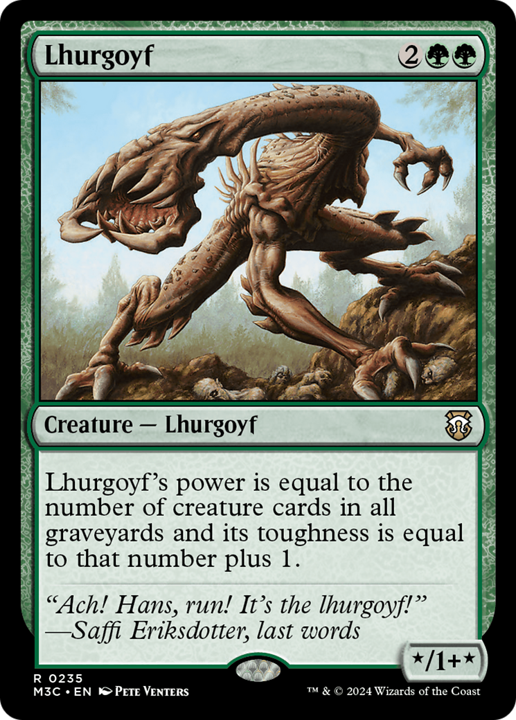 Lhurgoyf [Modern Horizons 3 Commander] MTG Single Magic: The Gathering    | Red Claw Gaming