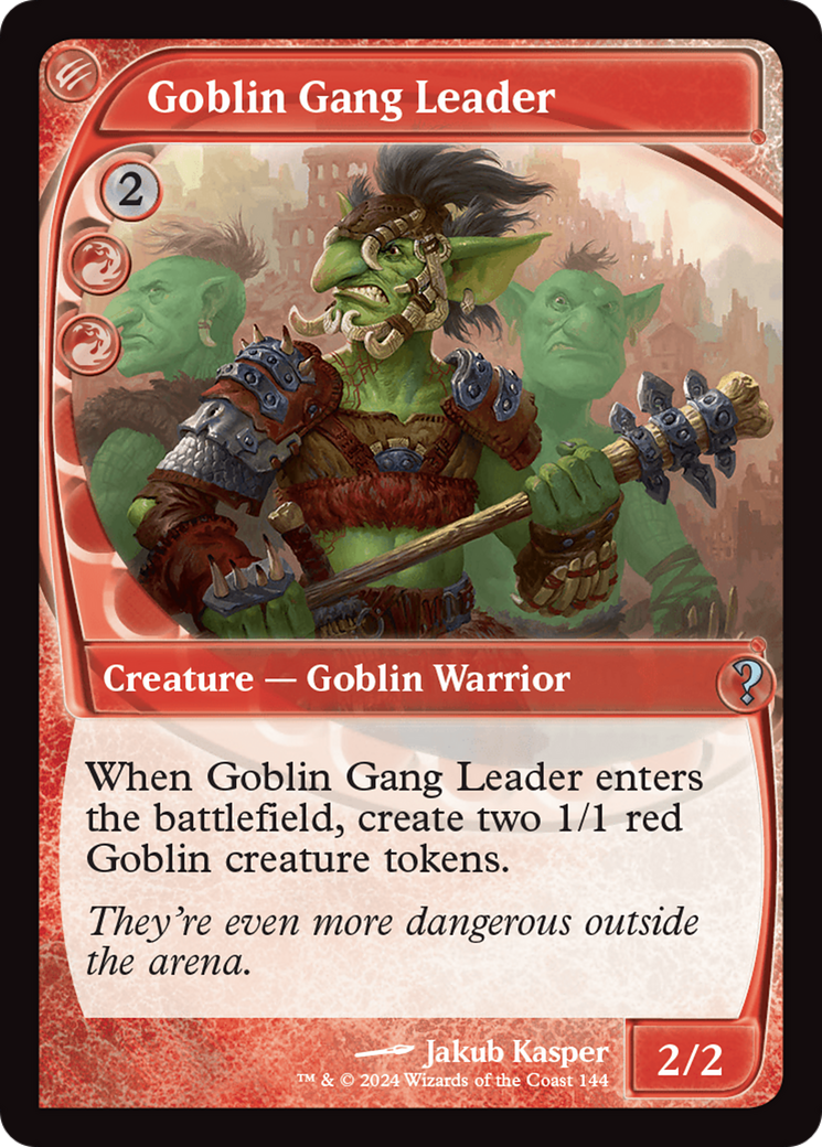 Goblin Gang Leader (Future Sight) [Mystery Booster 2] MTG Single Magic: The Gathering    | Red Claw Gaming