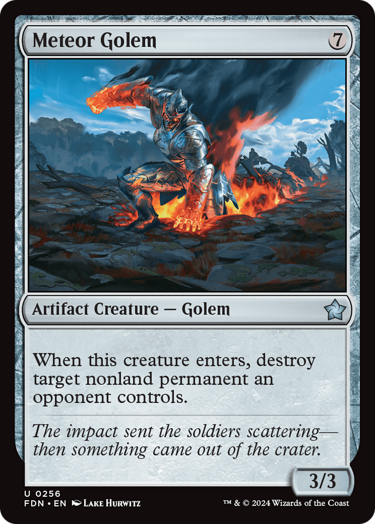 Meteor Golem [Foundations] MTG Single Magic: The Gathering | Red Claw Gaming