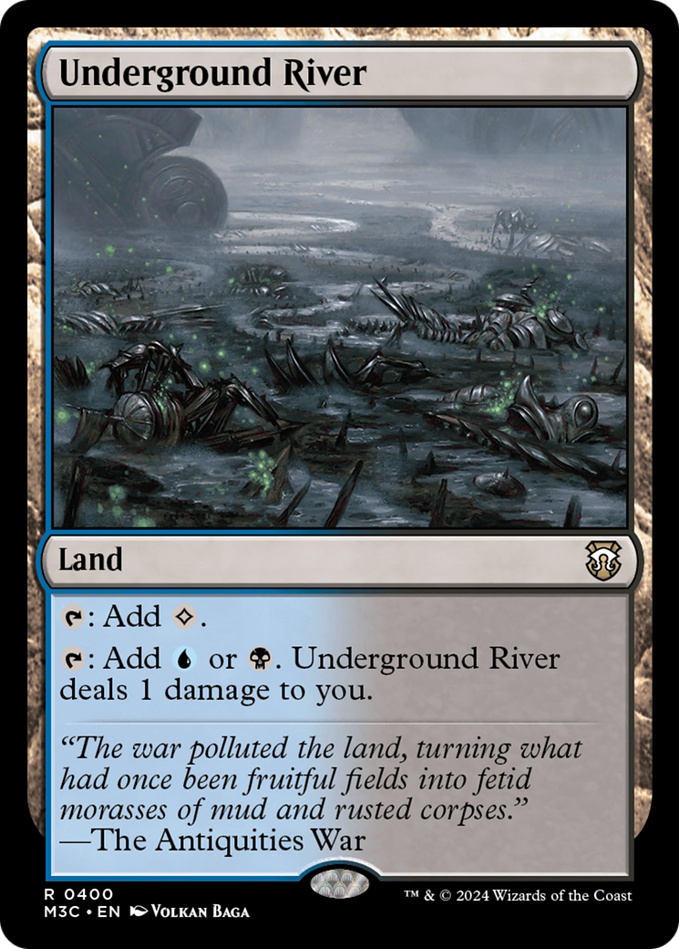 Underground River (Ripple Foil) [Modern Horizons 3 Commander] MTG Single Magic: The Gathering    | Red Claw Gaming