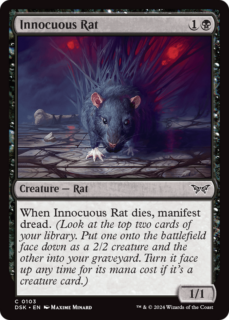 Innocuous Rat [Duskmourn: House of Horror] MTG Single Magic: The Gathering    | Red Claw Gaming