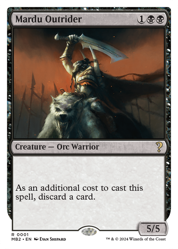 Mardu Outrider (White Border) [Mystery Booster 2] MTG Single Magic: The Gathering    | Red Claw Gaming