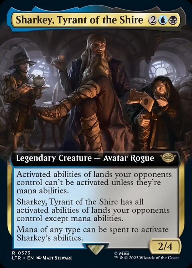 Sharkey, Tyrant of the Shire (Extended Art) [The Lord of the Rings: Tales of Middle-Earth] MTG Single Magic: The Gathering | Red Claw Gaming