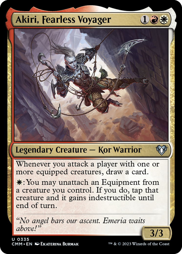 Akiri, Fearless Voyager [Commander Masters] MTG Single Magic: The Gathering    | Red Claw Gaming