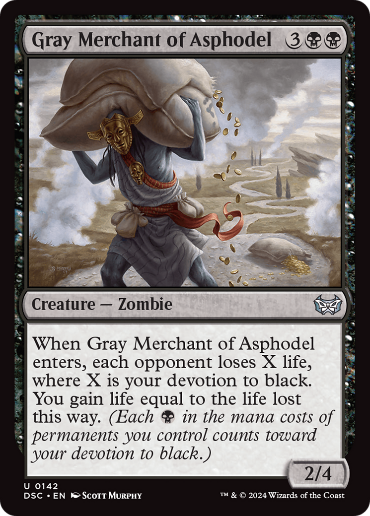 Gray Merchant of Asphodel [Duskmourn: House of Horror Commander] MTG Single Magic: The Gathering    | Red Claw Gaming