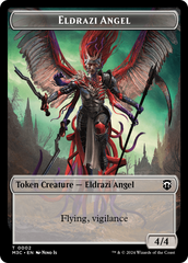 Copy (Ripple Foil) // Eldrazi Angel Double-Sided Token [Modern Horizons 3 Commander Tokens] MTG Single Magic: The Gathering    | Red Claw Gaming