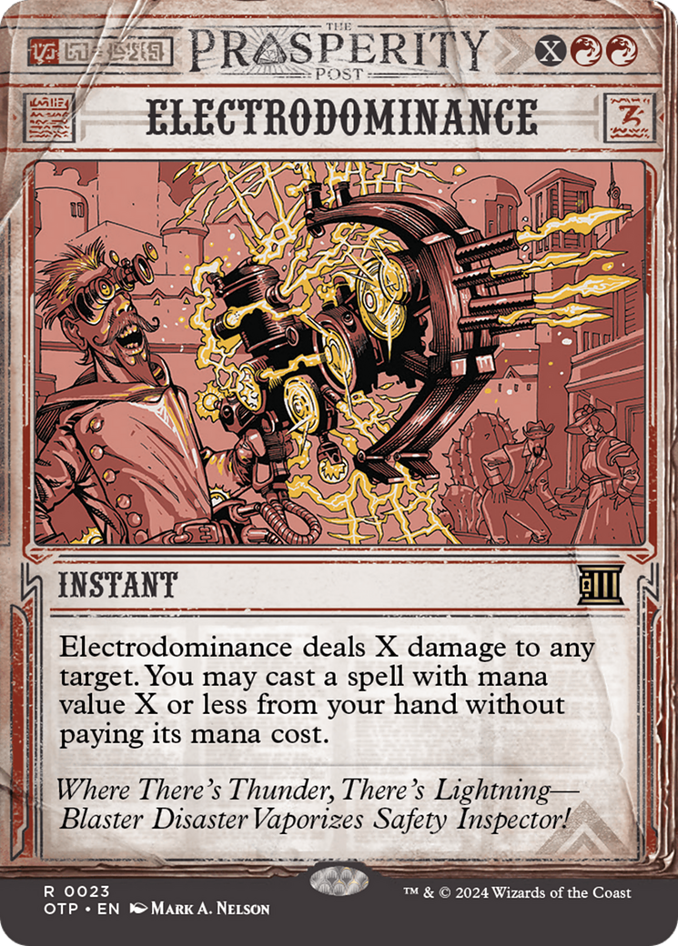 Electrodominance [Outlaws of Thunder Junction: Breaking News] MTG Single Magic: The Gathering    | Red Claw Gaming