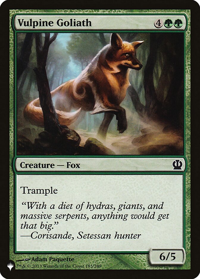 Vulpine Goliath [The List] MTG Single Magic: The Gathering    | Red Claw Gaming