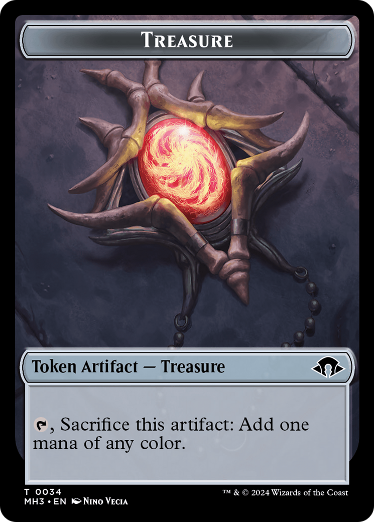 Treasure // Energy Reserve Double-Sided Token [Modern Horizons 3 Tokens] MTG Single Magic: The Gathering    | Red Claw Gaming