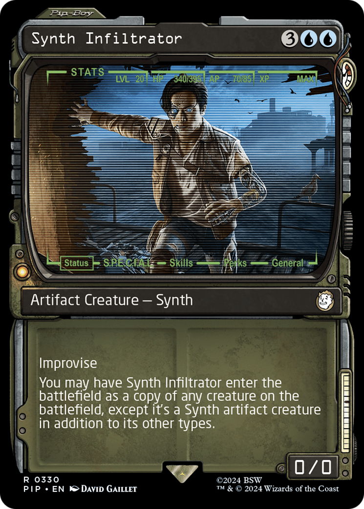 Synth Infiltrator (Showcase) [Fallout] MTG Single Magic: The Gathering    | Red Claw Gaming