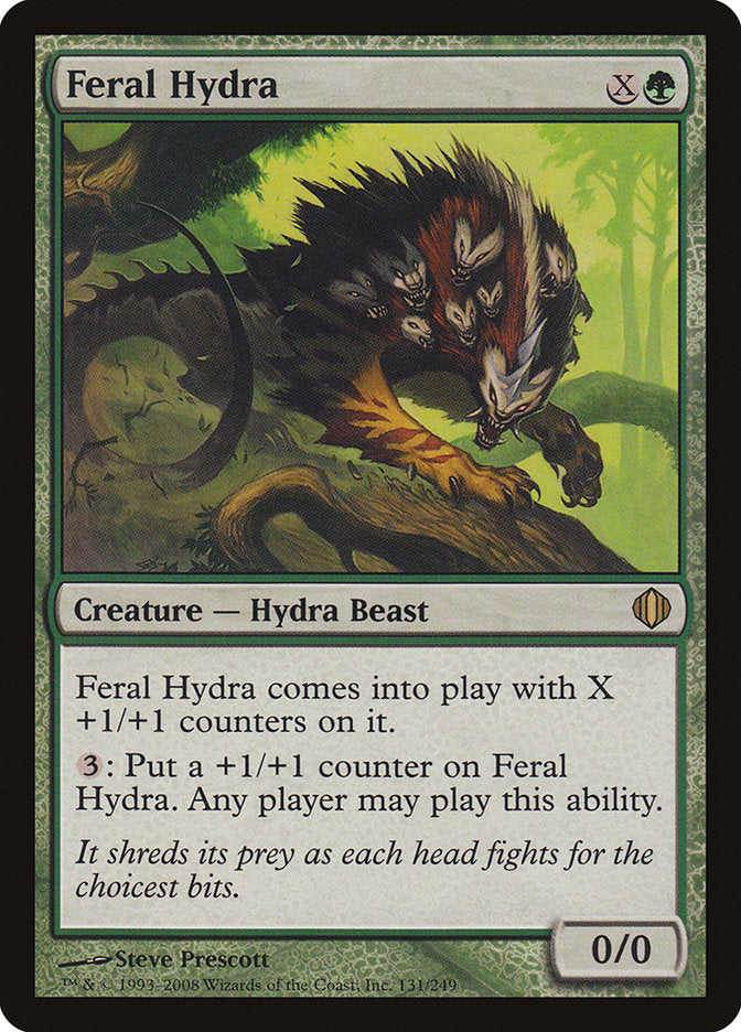 Feral Hydra (Oversized) [Oversize Cards] MTG Single Magic: The Gathering    | Red Claw Gaming