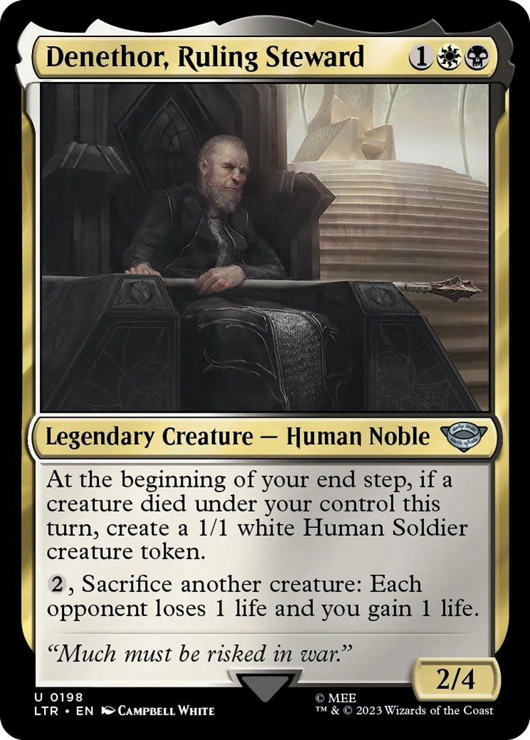 Denethor, Ruling Steward [The Lord of the Rings: Tales of Middle-Earth] MTG Single Magic: The Gathering | Red Claw Gaming