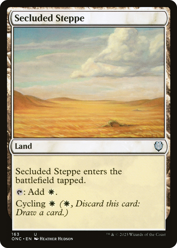 Secluded Steppe [Phyrexia: All Will Be One Commander] MTG Single Magic: The Gathering    | Red Claw Gaming