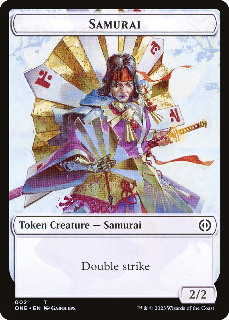 Samurai Token [Phyrexia: All Will Be One Tokens] MTG Single Magic: The Gathering    | Red Claw Gaming