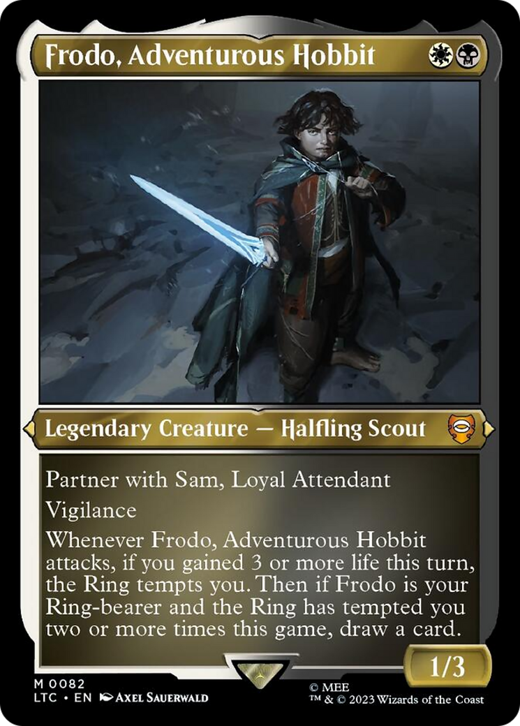 Frodo, Adventurous Hobbit (Display Commander) [The Lord of the Rings: Tales of Middle-Earth Commander] MTG Single Magic: The Gathering | Red Claw Gaming