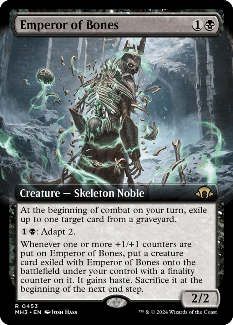 Emperor of Bones (Extended Art) [Modern Horizons 3] MTG Single Magic: The Gathering    | Red Claw Gaming