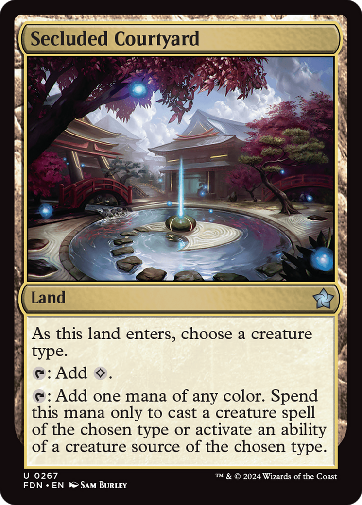 Secluded Courtyard [Foundations] MTG Single Magic: The Gathering | Red Claw Gaming