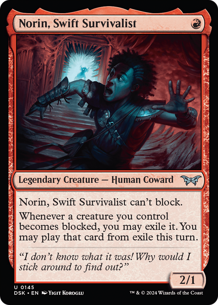 Norin, Swift Survivalist (0145) [Duskmourn: House of Horror] MTG Single Magic: The Gathering    | Red Claw Gaming